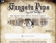 Tablet Screenshot of gangstapups.com